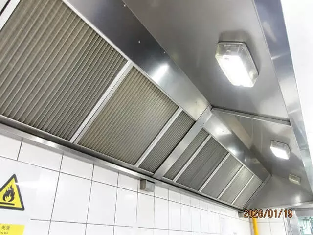 大型油烟机清洗后